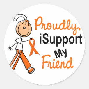 iSupport 1 SFT Leukemi MS Kidney Cancer FRIEND Runt Klistermärke