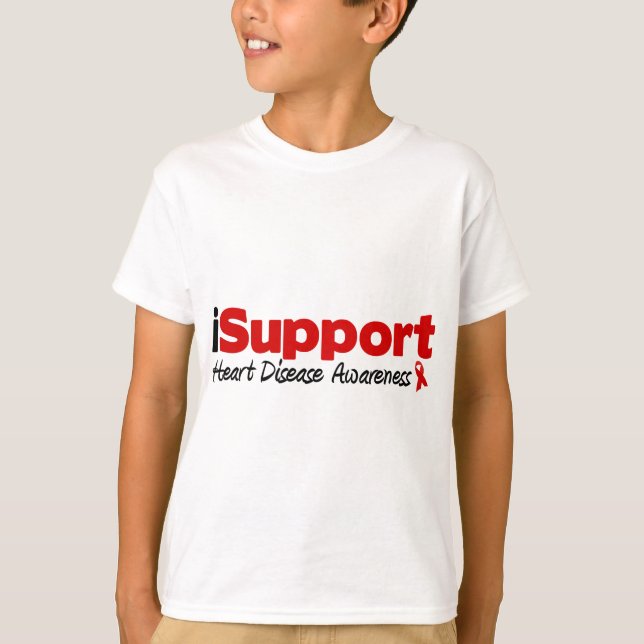 iSupport Heart Disease Tee Shirt (Framsida)