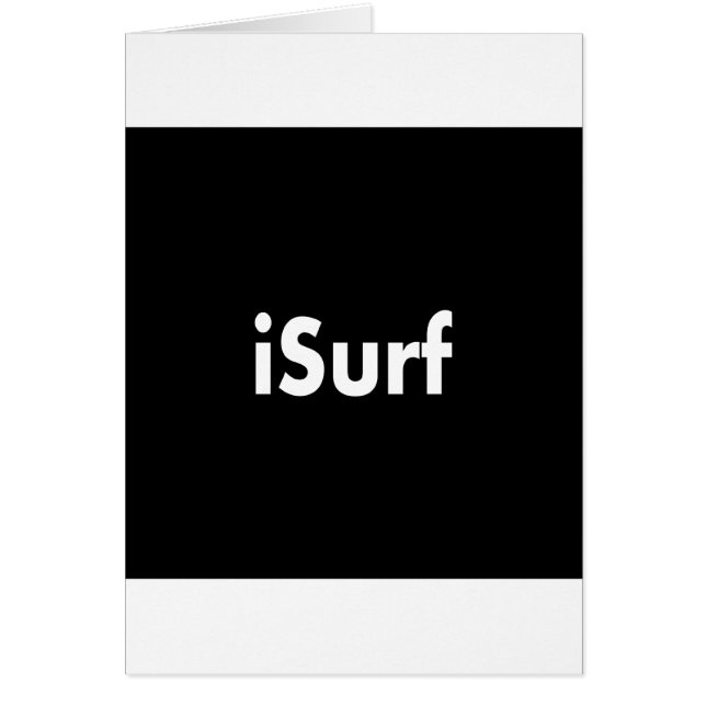 iSurf Hälsningskort (Framsidan)