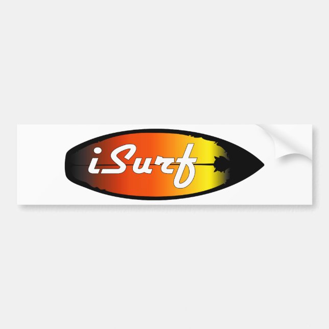 iSurfsurfingbräda Bildekal (Framsidan)