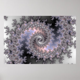 Isvirvel - Fractalaffisch Poster