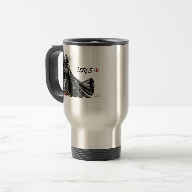 ISYS OMEGA ÅR 4000 "STÅL" version Resemugg (Framsida vänster)