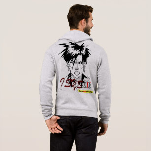 isys omega hoodie vit och grå t shirt
