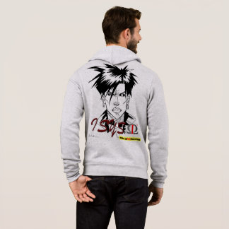 isys omega hoodie vit och grå t shirt