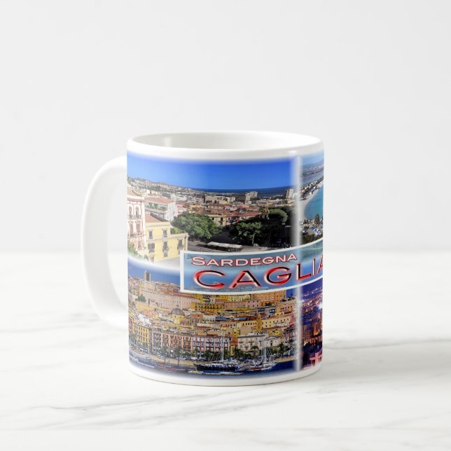 IT2027 Europa - Italien - Sardinien - Cagliari - H Kaffemugg (Framsida vänster)