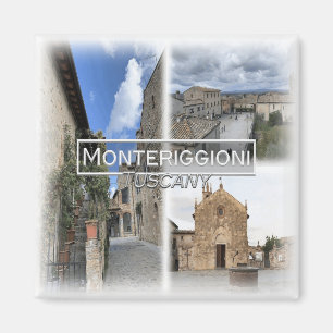 IT3251 Europa,Italien, Toscana, Monteriggioni kyls Magnet
