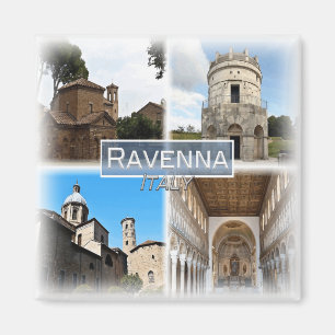 IT3252 Europa. Italien, Ravenna-kylskåp Magnet