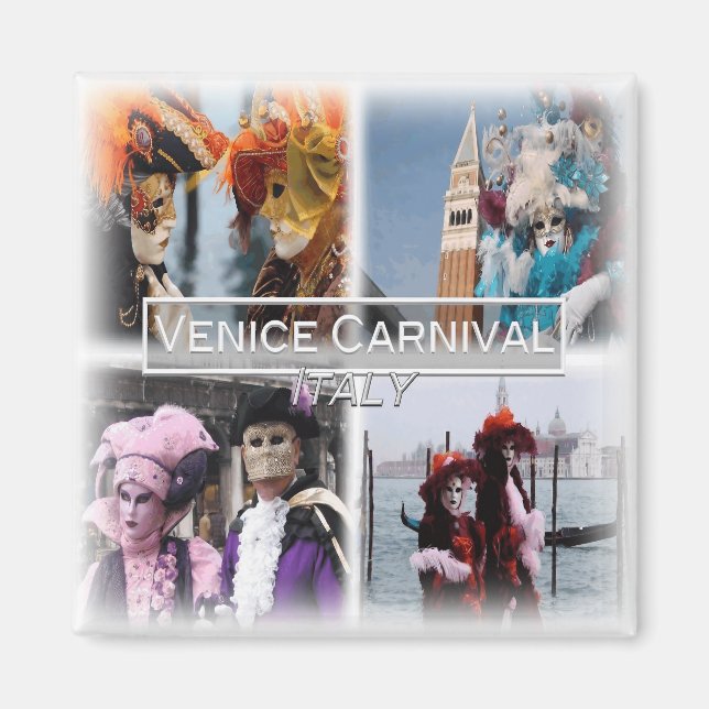 IT3262 Europa, Italien, Venedig Carnival, kylskåp Magnet (Framsidan)