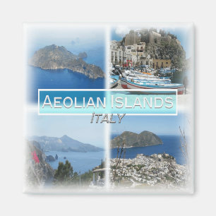 IT3269 Europa, Italien, Sicilien, Lipari, kylskåp Magnet