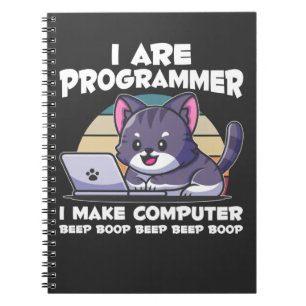 IT-administratör humor datorvetenskap student Anteckningsbok