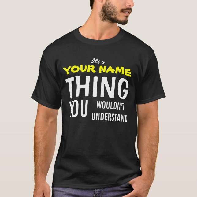 IT är A [ange namn] SAK Tee Shirt (Framsida)