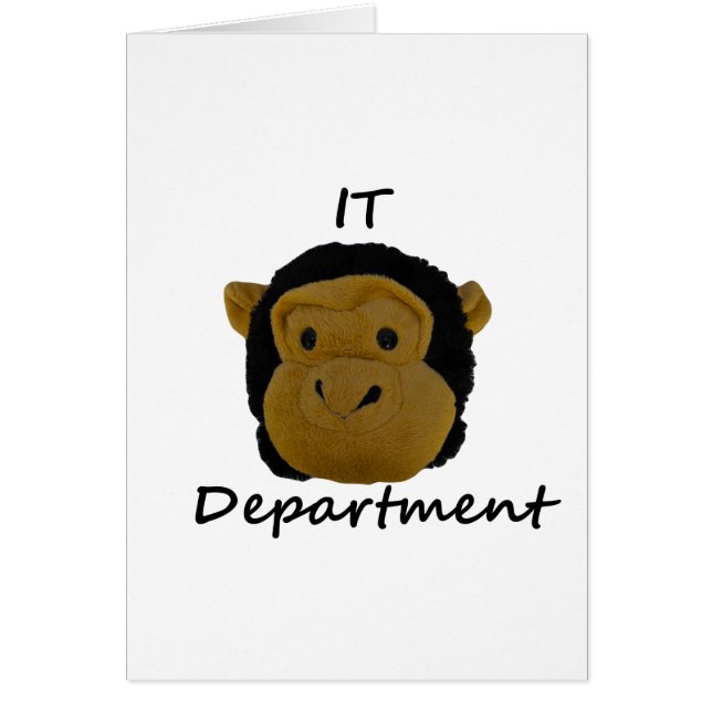 IT-avdelningen Hälsningskort (Framsidan)