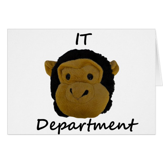 IT-avdelningen Hälsningskort (Framsidan Horizontal)