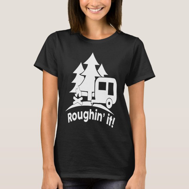IT-avdelningen utomhus, historisk camping T Shirt (Framsida)