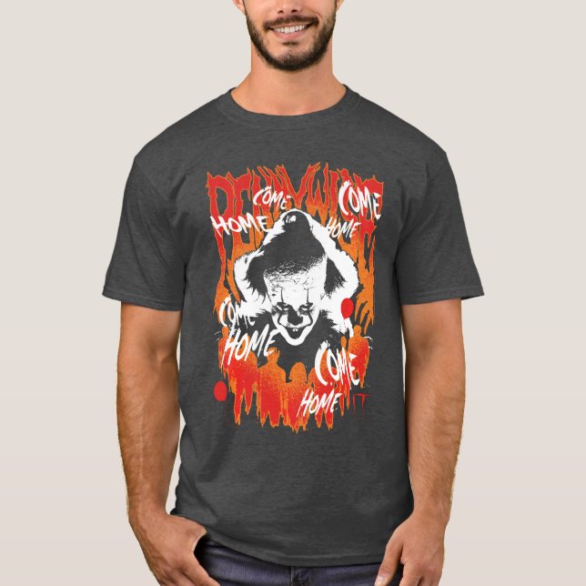 IT Chapterwo Pennywise Fireet Horror Movie friend T Shirt (Framsida)