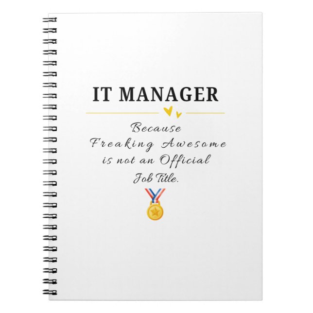 IT-chef Anteckningsbok (Framsidan)