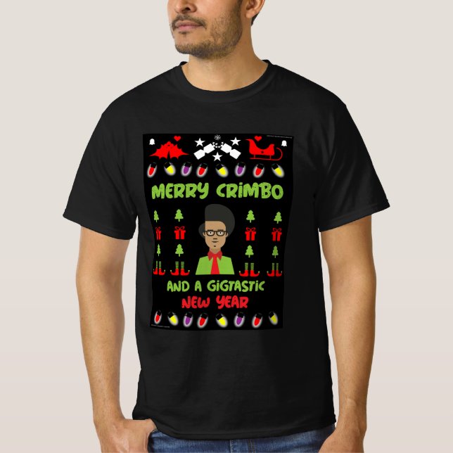 IT Computer Department Geek Julafton T-Shirt (Framsida)