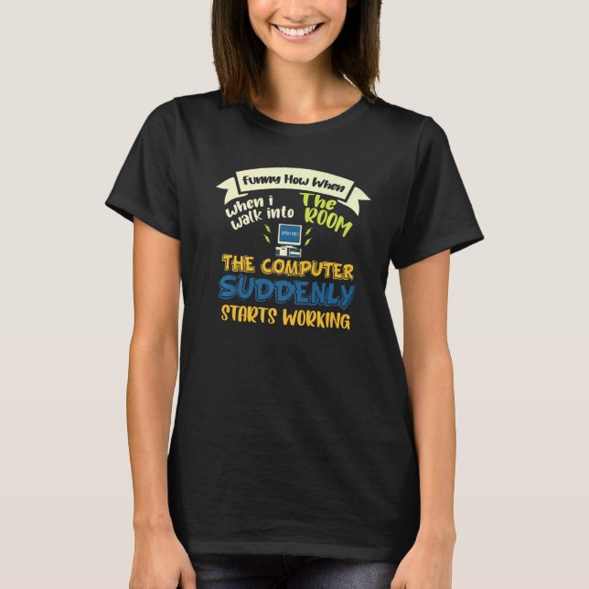 IT Computer Programmer Tech SA T Shirt (Framsida)