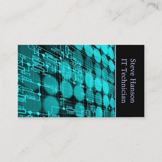 IT Computer Programmer Techniker Visitkort (Framsida)