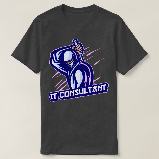 IT Consultant-expert T Shirt (Design framsida)