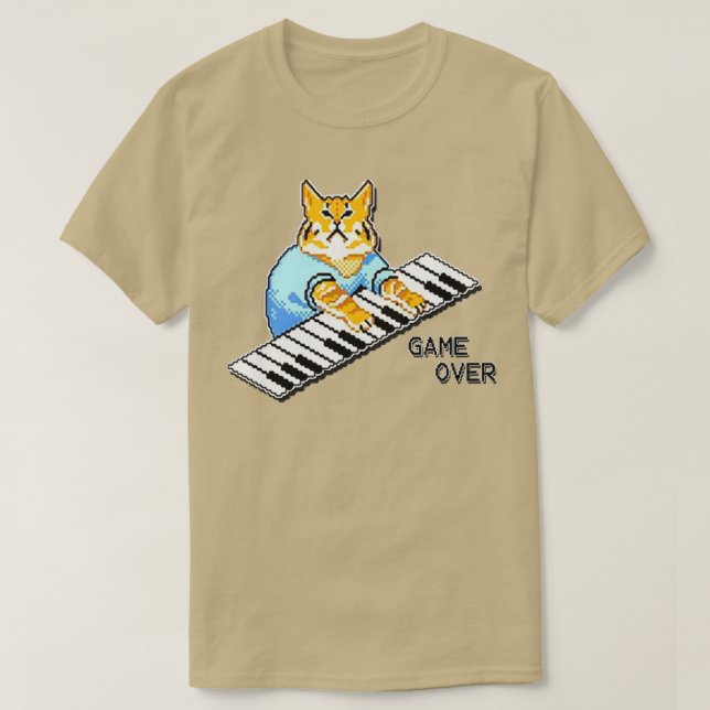 IT Crowd roys t piano cat design available on a wi Shirt (Design framsida)