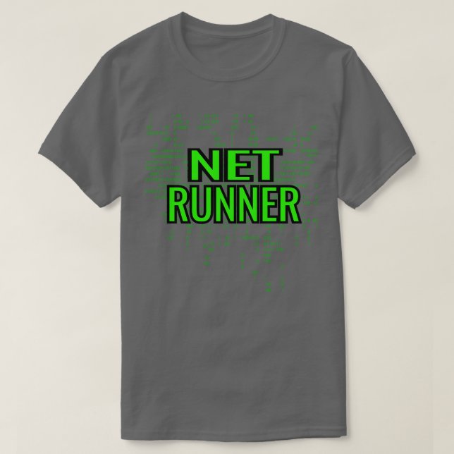 IT-datoradministratör för Netrunner Programmer T Shirt (Design framsida)