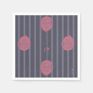IT - Du Flyter för Ballon Stripe Mönster Pappersservett