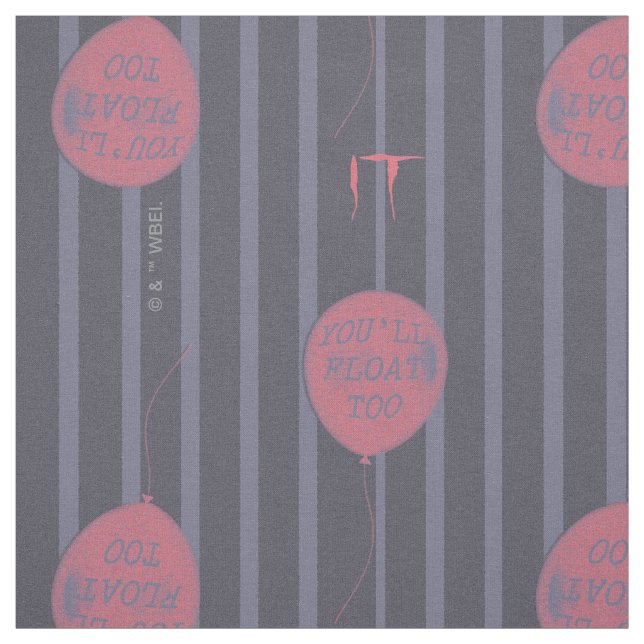 IT - Du Flyter för Ballon Stripe Mönster Tyg (Provkarta)
