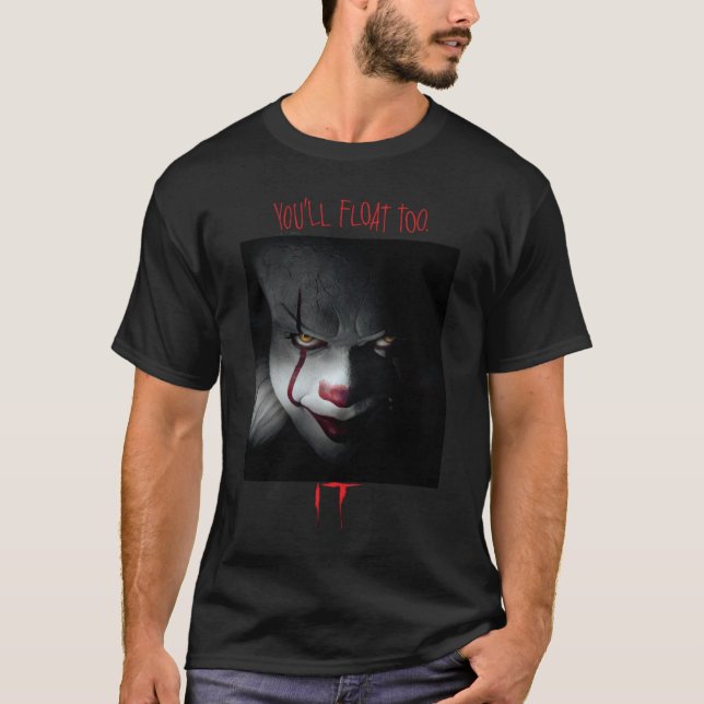 IT FilmsTV Series Pennywise Youll Floatoo Pullover T Shirt (Framsida)
