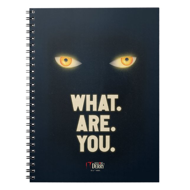 IT gav Ögon "What.are.you". Anteckningsbok (Framsidan)
