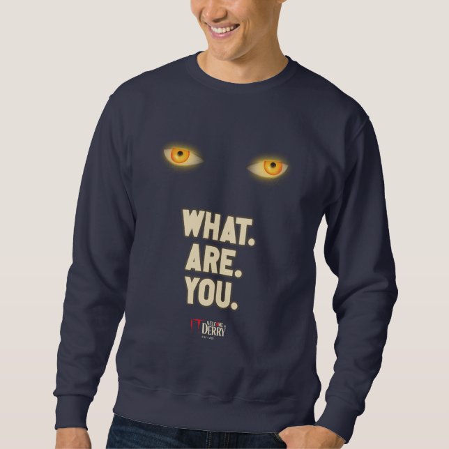 IT gav Ögon "What.are.you". Lång Ärmad Tröja (Framsida)