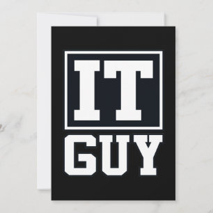 IT Guy Computer Tech Software Programmer Geek Tack Kort