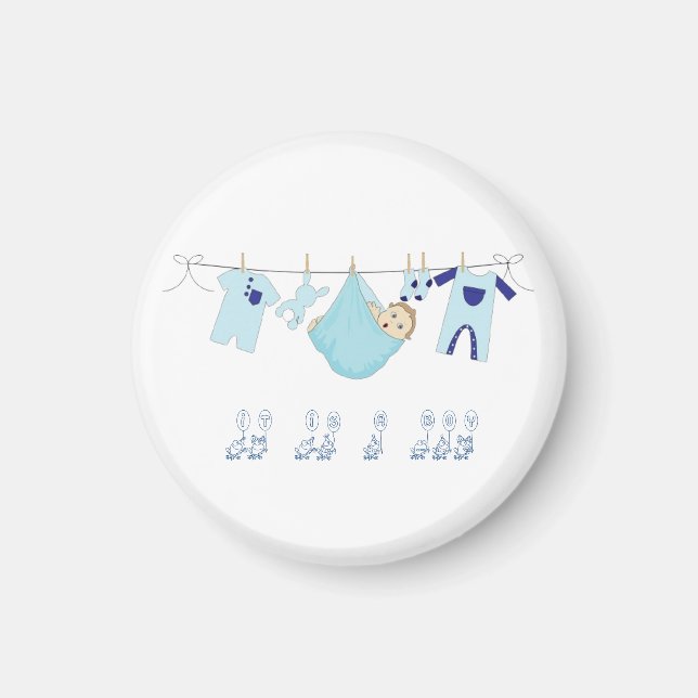 It is a Boy  Baby shower Magnet (Framsidan)