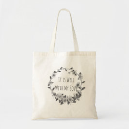 It Is Well With My Soul Canvas Tote Bag Tygkasse