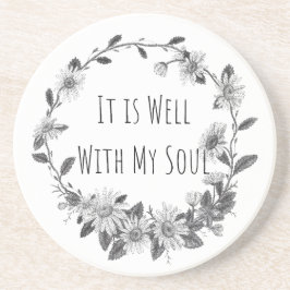 It Is Well With My Soul Keepsake Stone Coaster Underlägg