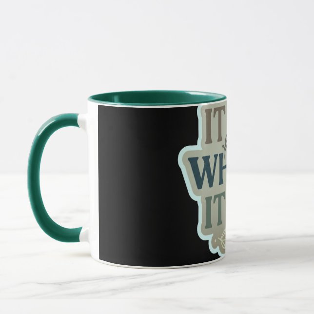 It Is What It Is Mug | Minimal Aesthetic Quote mug Mugg (Vänster)
