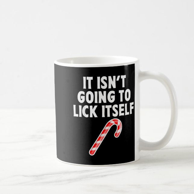 It Isnt Going To Itself Candy Cane Christmas Coupl Kaffemugg (Höger)