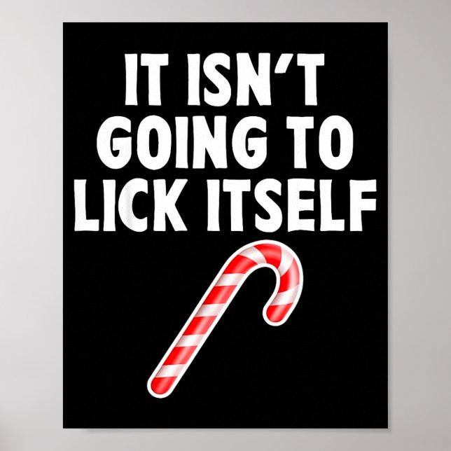 It Isnt Going To Itself Candy Cane Christmas Coupl Poster (Framsidan)