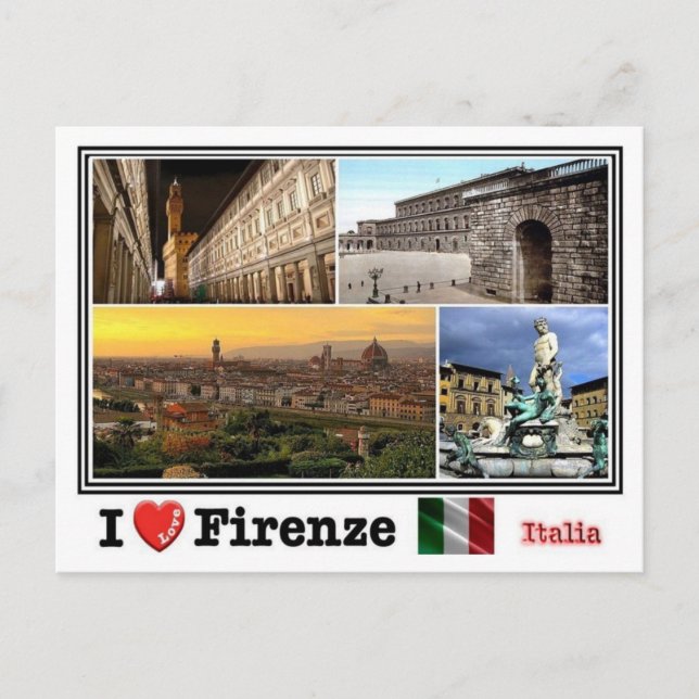 IT Italia - Firenze - mosaic - Vykort (Framsida)