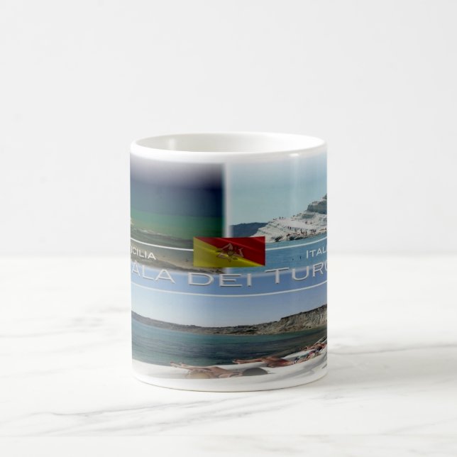 IT Italia - Sicilia - Scala dei Turchi - Kaffemugg (Center)
