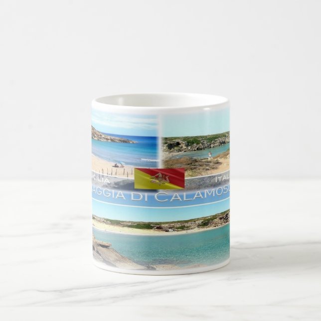 IT Italia - Sicilia - Spiaggia di Calamosche - Kaffemugg (Center)