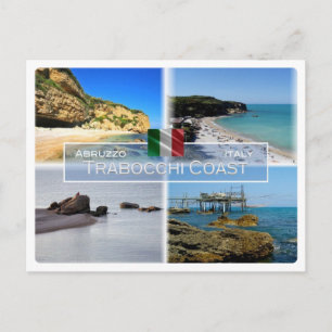 IT-Italien - Abruzzo - Trabocchi Kusten - Vykort