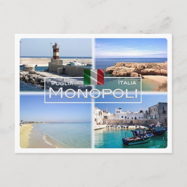 IT-Italien - Apulien-Apulien-Monopoli - Vykort (Framsida)