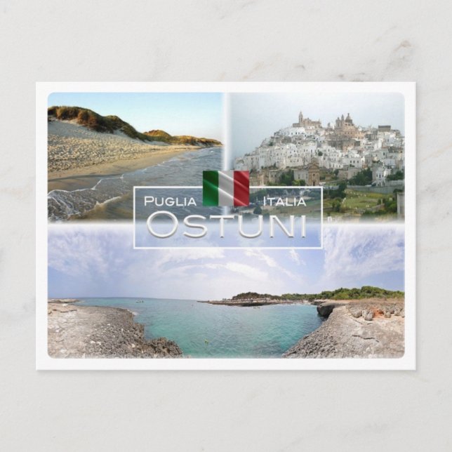 IT-Italien - Apulien - Apulien - Ostuni - Vykort (Framsida)