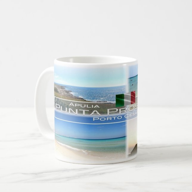 IT-Italien - Apulien - Punta Prosciutto - Kaffemugg (Framsida vänster)