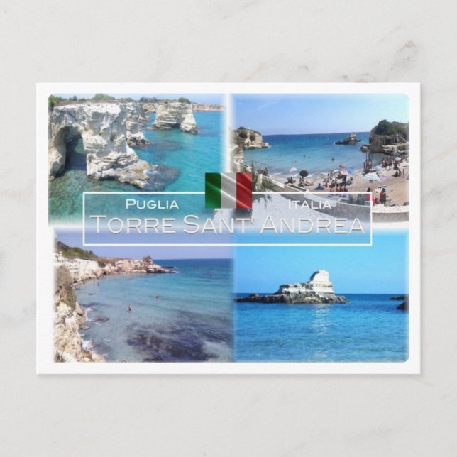 IT-Italien - Apulien - Torre Sant' Andrea - Vykort (Framsida)