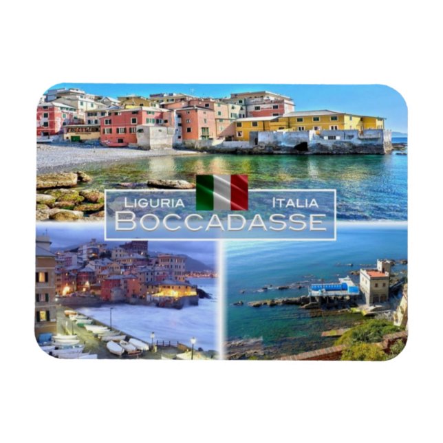IT-Italien - Boccadasse - Magnet (Horisontell)