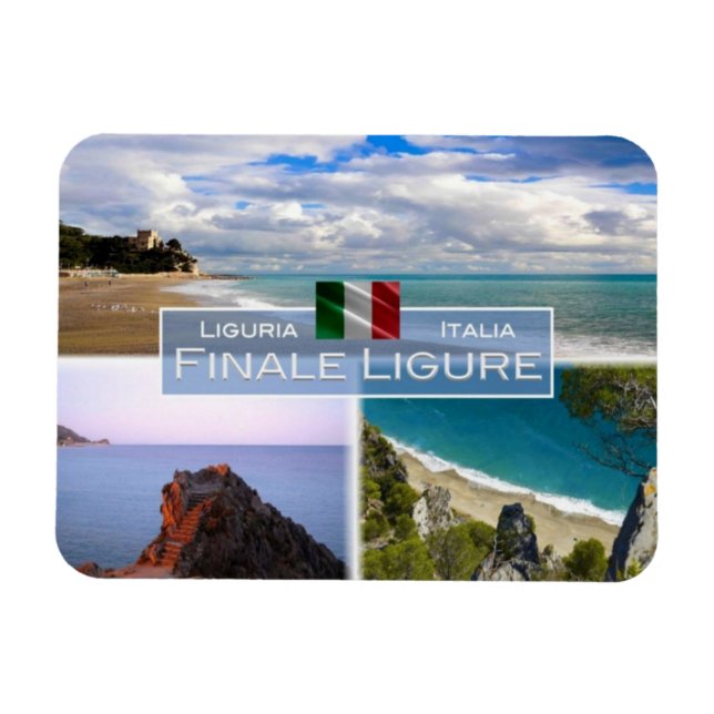 IT-Italien - Finale Ligure - Castelletto - Magnet (Horisontell)