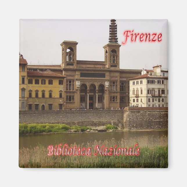 IT - Italien - Florens - Bibliotek Magnet (Framsidan)