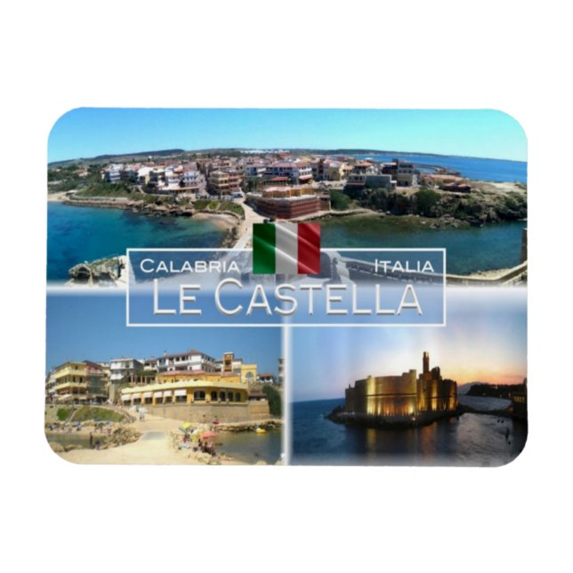 IT-Italien - Le Castella - Castello Aragonese - Magnet (Horisontell)